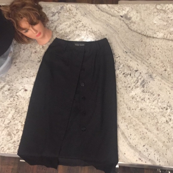 linda allard ellen Tracy Dresses & Skirts - Linda Allard Ellen Tracy silk black skirt